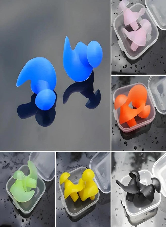 First Lens Waterproof Silicone Swimming Earplugs for Adults | Professional Noise-Canceling | Soft & Comfortable Fit | Ergonomic Design | Ideal for Swimming, Diving, Sleeping and Travel - Black - Image 4