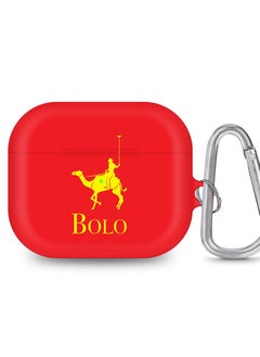 Stylizedd StylePods Case for Airpods 3rd Gen Case With Anti-Lost Keychain - BOLO Red  - Image 1