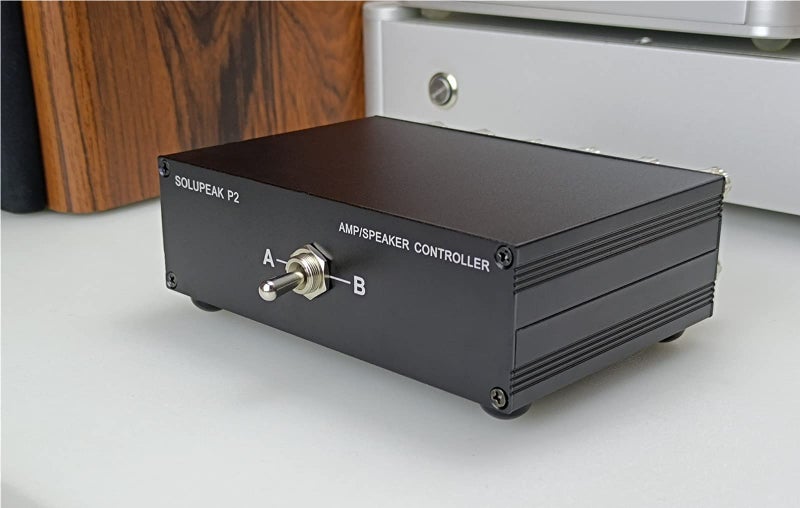 SOLUPEAK P2 2(1)-in-1(2)-Out Amp Amplifier Speaker Switcher Selector Switch Splitter 2-Way Loudspeaker Control Combiner Box - Image 4