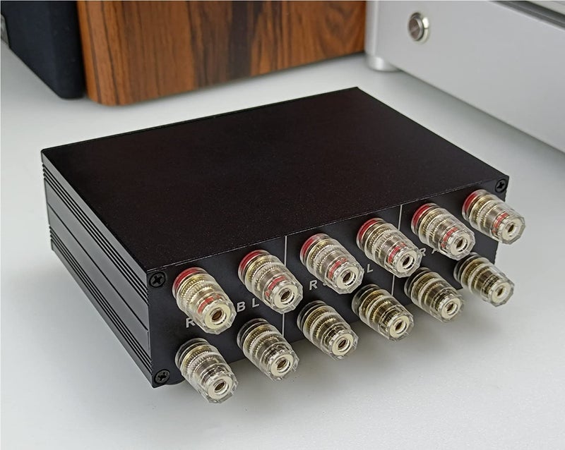 SOLUPEAK P2 2(1)-in-1(2)-Out Amp Amplifier Speaker Switcher Selector Switch Splitter 2-Way Loudspeaker Control Combiner Box - Image 5