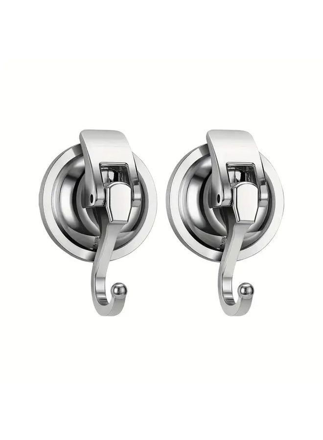 خطافات الشفط السوداء ثقيلة التحمل بدون حفر لحوض الاستحمام تتحمل حتى 11 رطلاً - Image 2