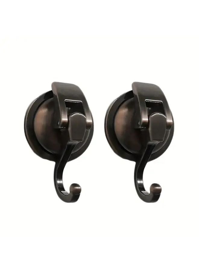 خطافات الشفط السوداء ثقيلة التحمل بدون حفر لحوض الاستحمام تتحمل حتى 11 رطلاً - Image 3