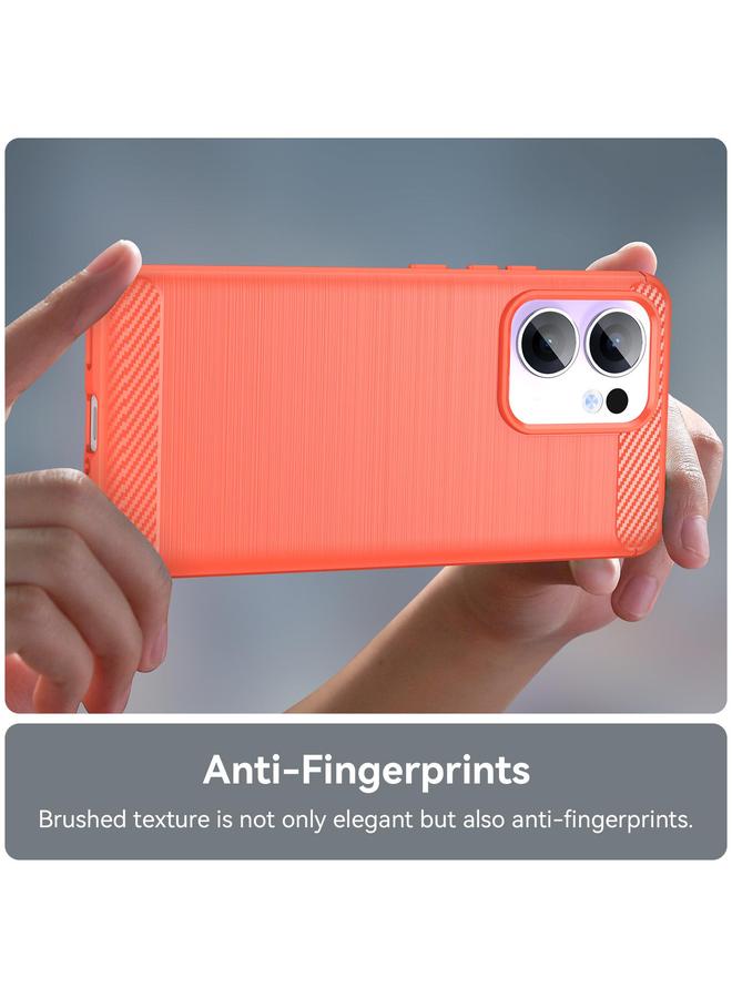 اس-توب جراب لهاتف OPPO Reno13 F 5G مصنوع من ألياف الكربون وملمس ناعم من مادة TPU - Image 5