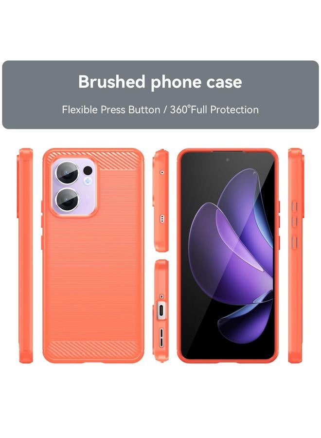 اس-توب جراب لهاتف OPPO Reno13 F 5G مصنوع من ألياف الكربون وملمس ناعم من مادة TPU - Image 2