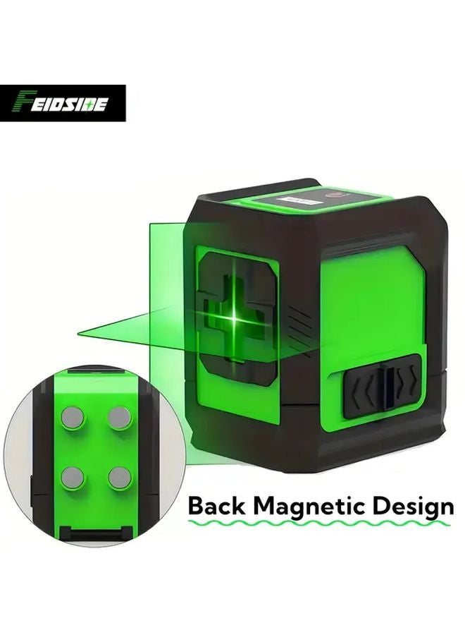 Magnetic 2 Line Self Leveling Laser Level with Tripod Base and Carry Bag - Image 3