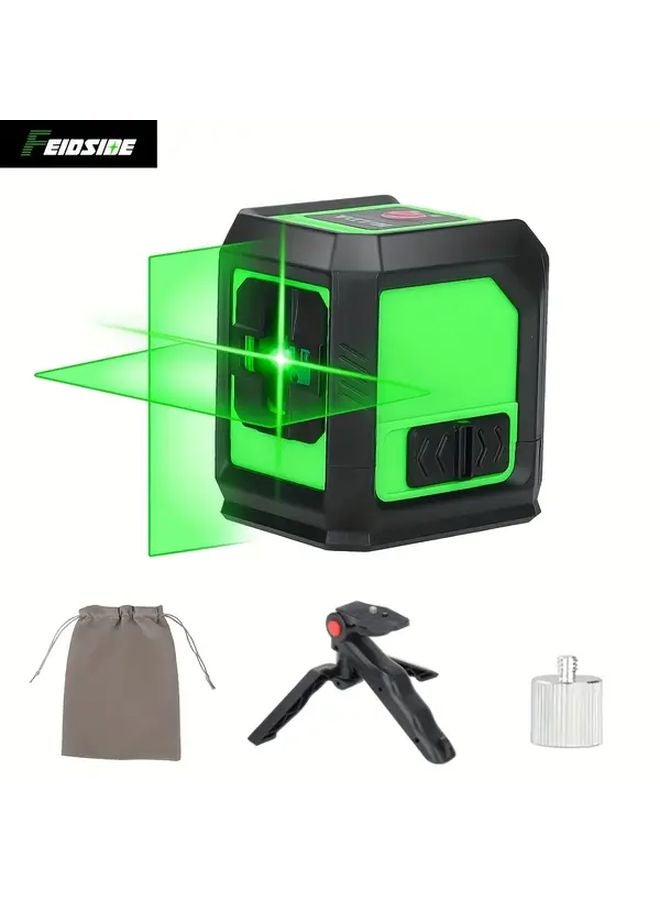 Magnetic 2 Line Self Leveling Laser Level with Tripod Base and Carry Bag - Image 2