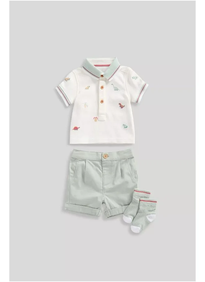 مذركير Polo Shirt, Shorts and Socks Set