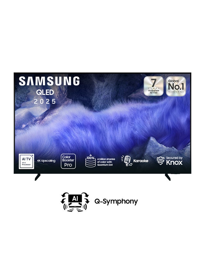 Samsung 55-Inch QLED 4K TV, 4K Upscaling, Secured By Knox, Free Contents By Samsung TV Plus, Operating System Tizen, 50Hz, Model Year 2025 - - Image 1