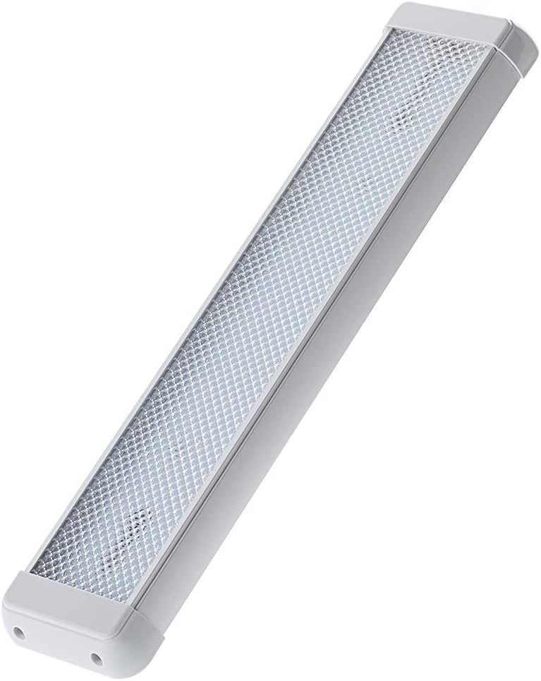 Raycharm RV Cargo Van LED Interior Light Fixture, 18.2" x 3.9" Aluminum Housing, 6000K Cool-White Large Spaces Illuminating, High Light-Output Low Ampere Draw, On/Off Rocker Switch, 12V-24V DC, 1-Pack - Image 3