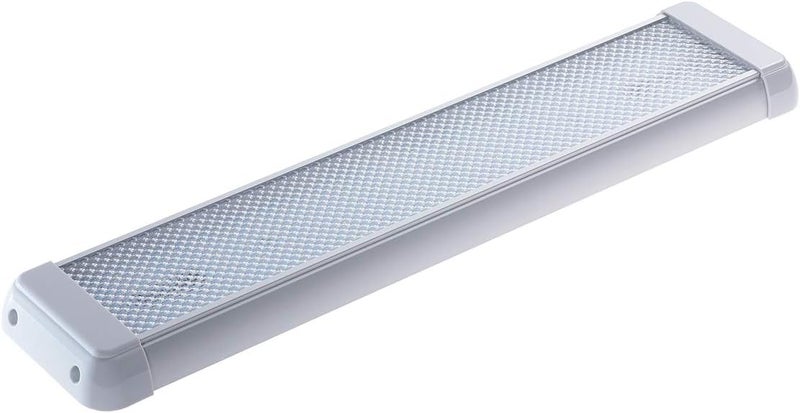 Raycharm RV Cargo Van LED Interior Light Fixture, 18.2" x 3.9" Aluminum Housing, 6000K Cool-White Large Spaces Illuminating, High Light-Output Low Ampere Draw, On/Off Rocker Switch, 12V-24V DC, 1-Pack - Image 2