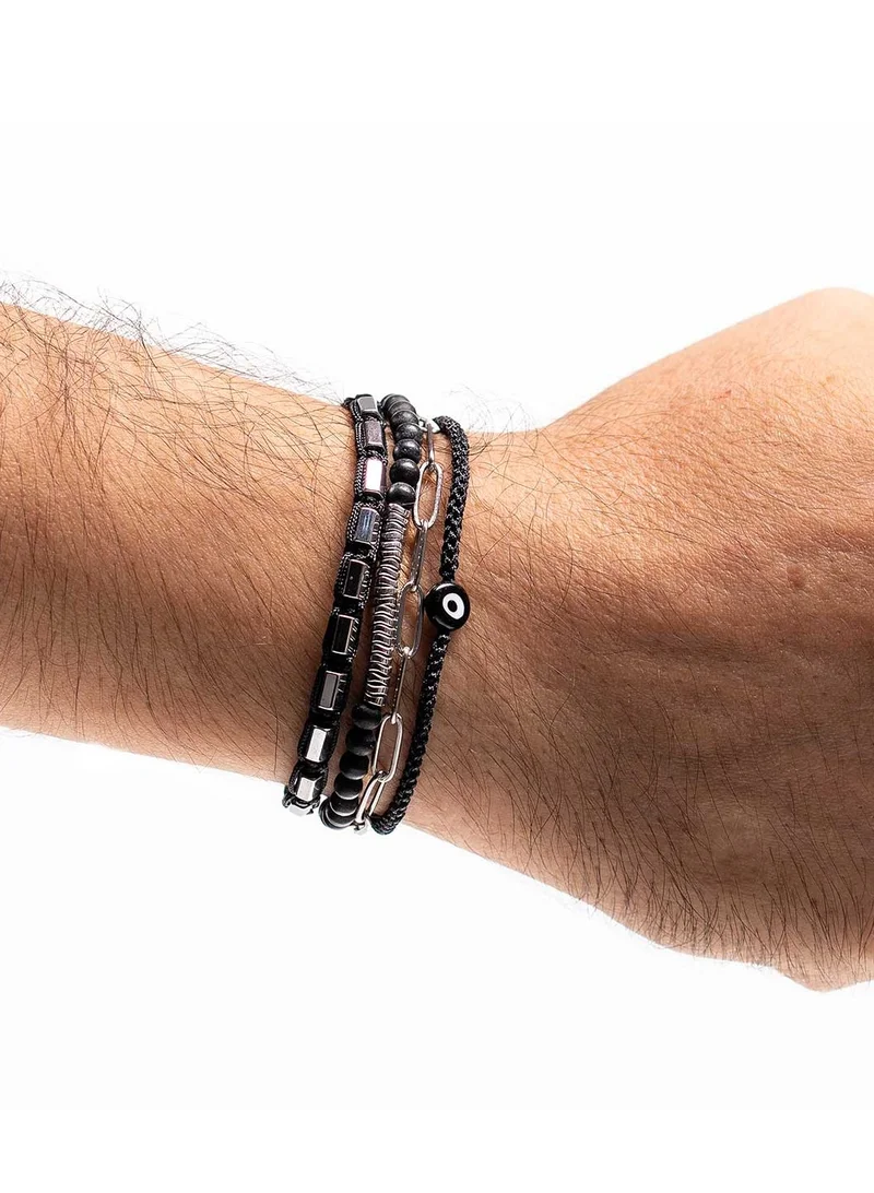 CHRYSOSTOMOS Handmade Adjustable Beaded Multi-Line Bracelet