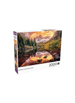 Buffalo Games Maroon Lake Reflection 2000 Piece Jigsaw Puzzle  - Image 4