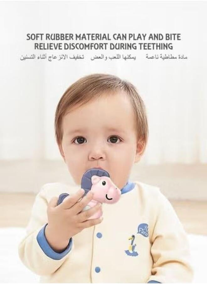 XiuWoo Set of 10 Baby Rattle Teething Toys Newborn Sensory Toys Teether Rattle Toys Set Shaker Grab and Spin Early Educational Toys for Toddler with Storage Box  - Image 5