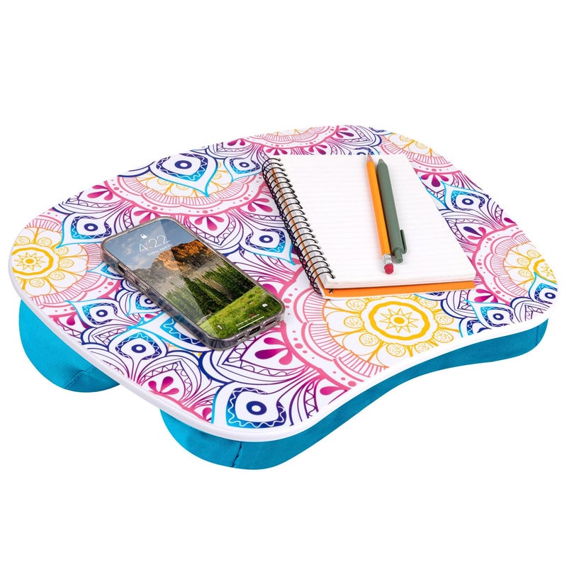 LAPGEAR MyStyle Portable Lap Desk with Cushion - Mandala - Fits up to 15.6 Inch Laptops - Style No. 45327 - Image 1