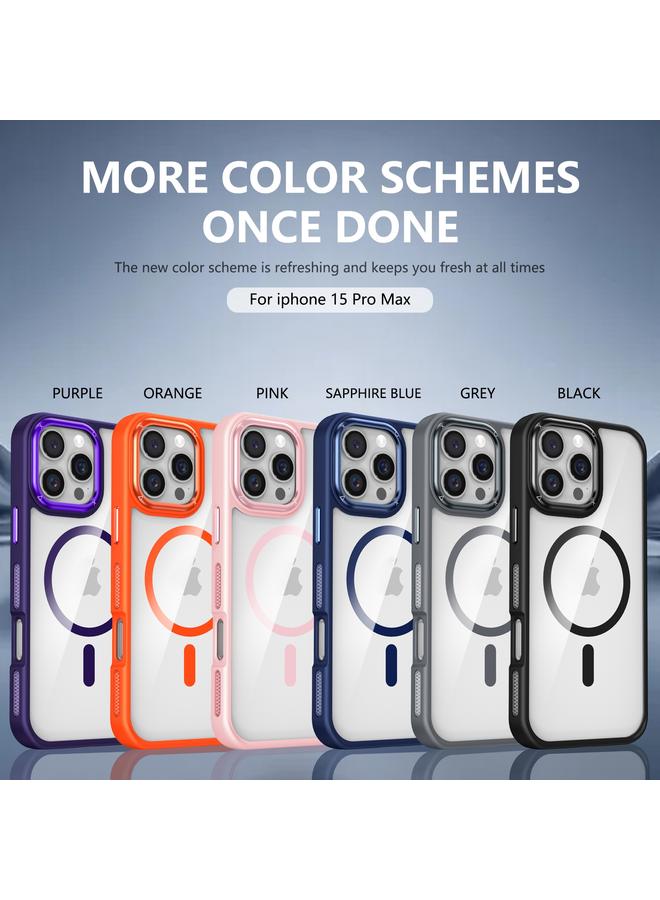 S-TOP Case For iPhone 15 Pro Breathable Skin Feel Transparent MagSafe Magnetic Phone Case - Image 2