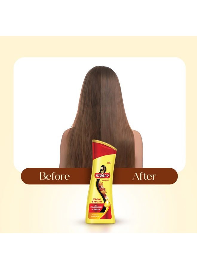 MEERA Strong & Healthy Shampoo With Kunkudukai & Badam, 180 ml - Image 4