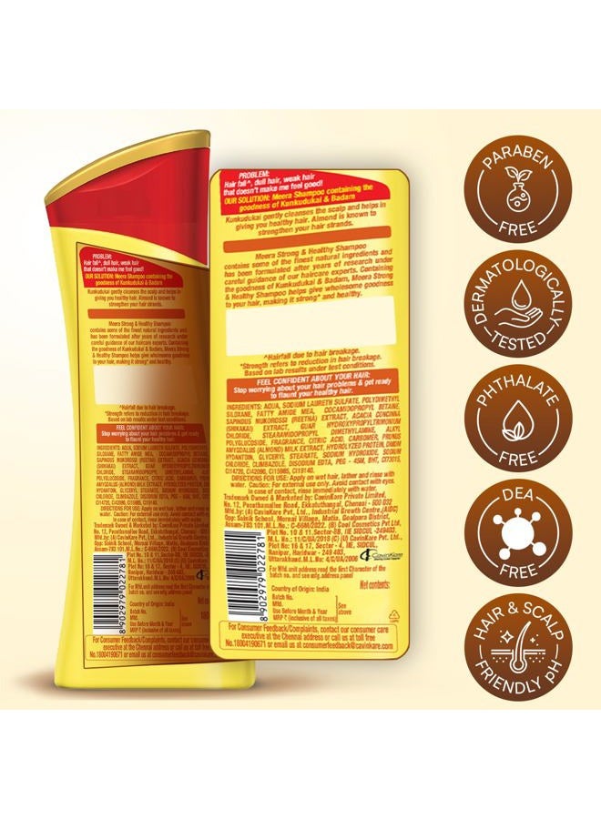 MEERA Strong & Healthy Shampoo With Kunkudukai & Badam, 180 ml - Image 5