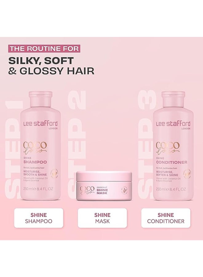 Lee Stafford قناع لي ستافورد كوكو لوكو لتألق جوز الهند، علاج مغذي للشعر الباهت، 200 مل - Image 4