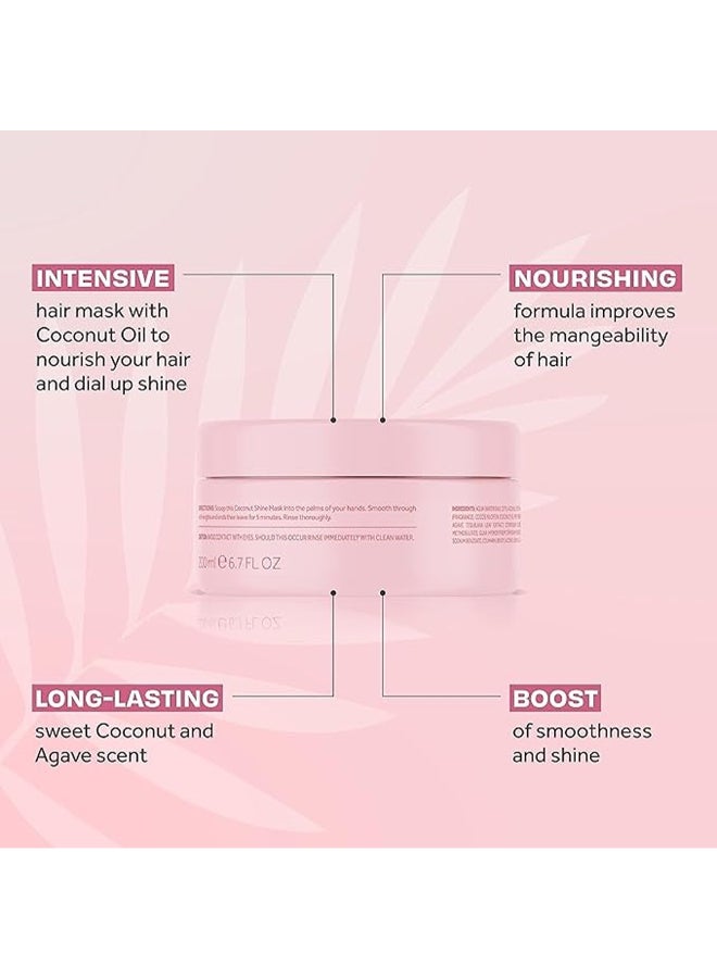 Lee Stafford قناع لي ستافورد كوكو لوكو لتألق جوز الهند، علاج مغذي للشعر الباهت، 200 مل - Image 3