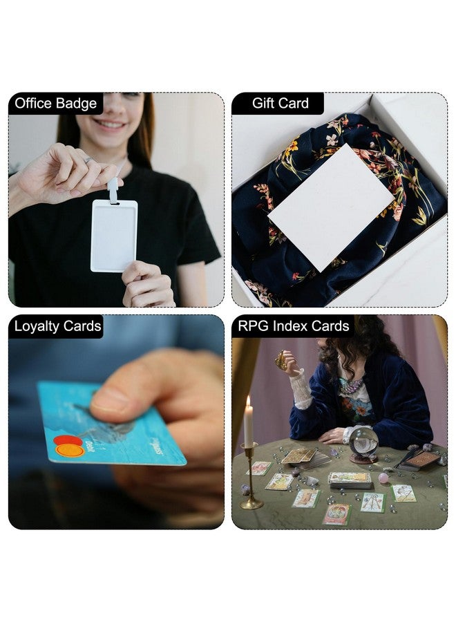 ميكسينيتي 40 قطعة من بطاقات PVC الفارغة الملونة، Cr80 15Mil بطاقات بلاستيكية فارغة مقاومة للماء لبطاقة الهوية، وبطاقات الائتمان، وشارات التعريف، والطابعة، باللون الأسود - Image 5