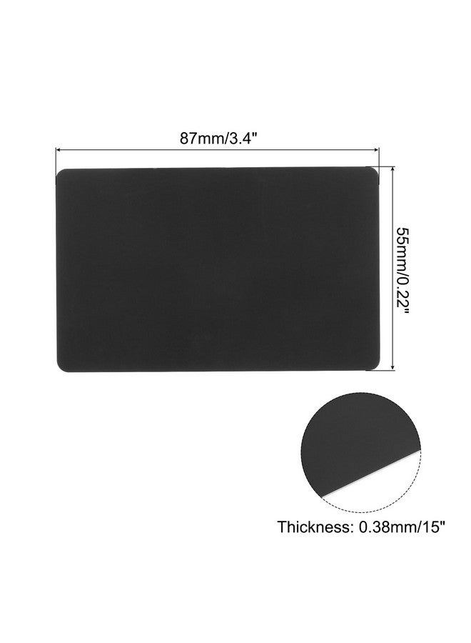 ميكسينيتي 40 قطعة من بطاقات PVC الفارغة الملونة، Cr80 15Mil بطاقات بلاستيكية فارغة مقاومة للماء لبطاقة الهوية، وبطاقات الائتمان، وشارات التعريف، والطابعة، باللون الأسود - Image 2