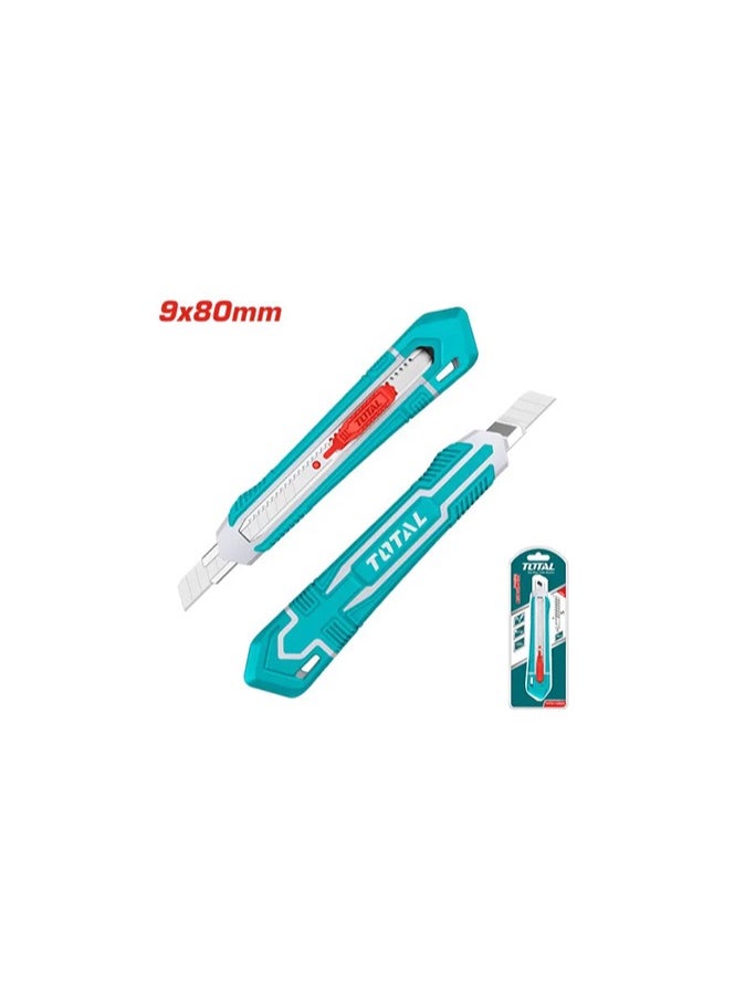 TOTAL Retractable Blade Knife 9x80mm THT5110925
