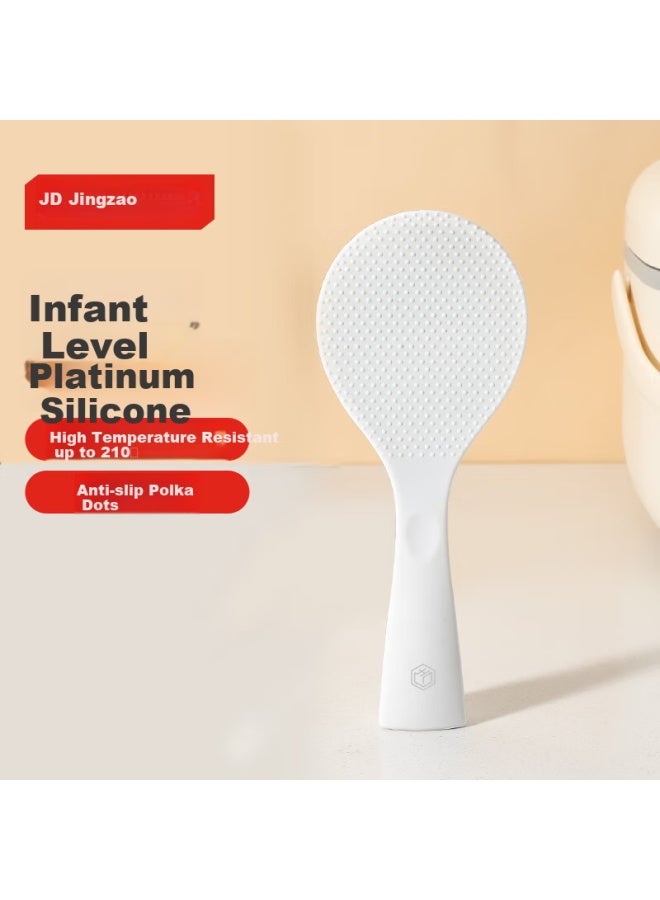 JD.com Jd Jingzao ملعقة أرز سيليكون ملعقة منزلية مطبخ درجة غذائية غير لاصقة أرز مقاومة للحرارة عالية ملعقة - Image 1