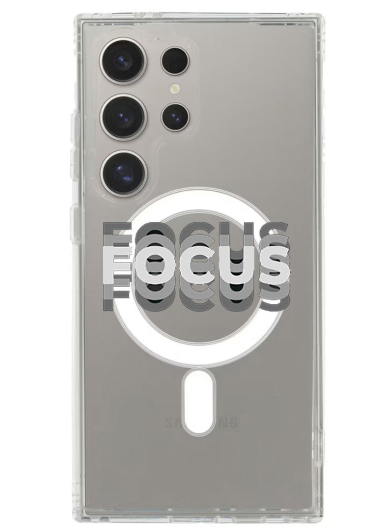 Theodor Magnetic Case for Samsung Galaxy S24 Ultra 6.8-inch Compatible with MagSafe Wireless Charging, Shockproof Phone Bumper Cover Focus - Image 1