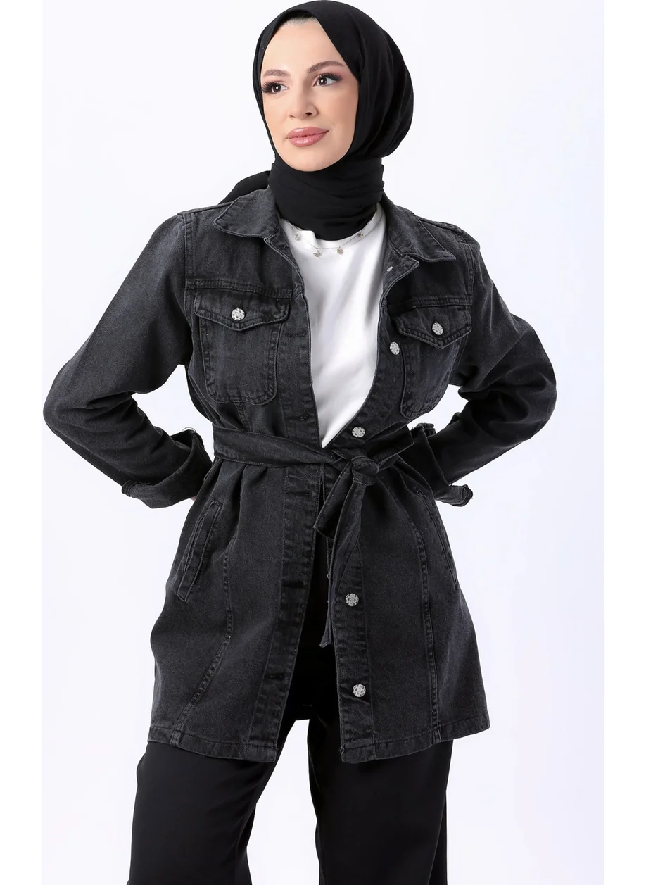 Tofisa 23625-ANTHRACITE Denim Jacket