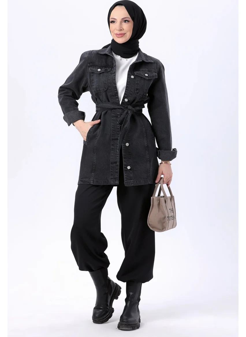 Tofisa 23625-ANTHRACITE Denim Jacket