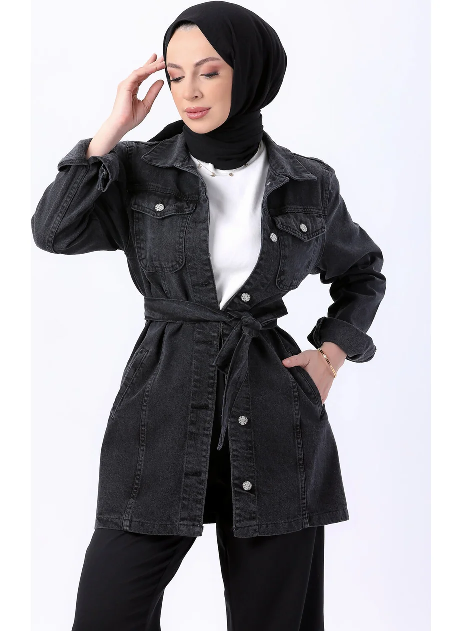 Tofisa 23625-ANTHRACITE Denim Jacket