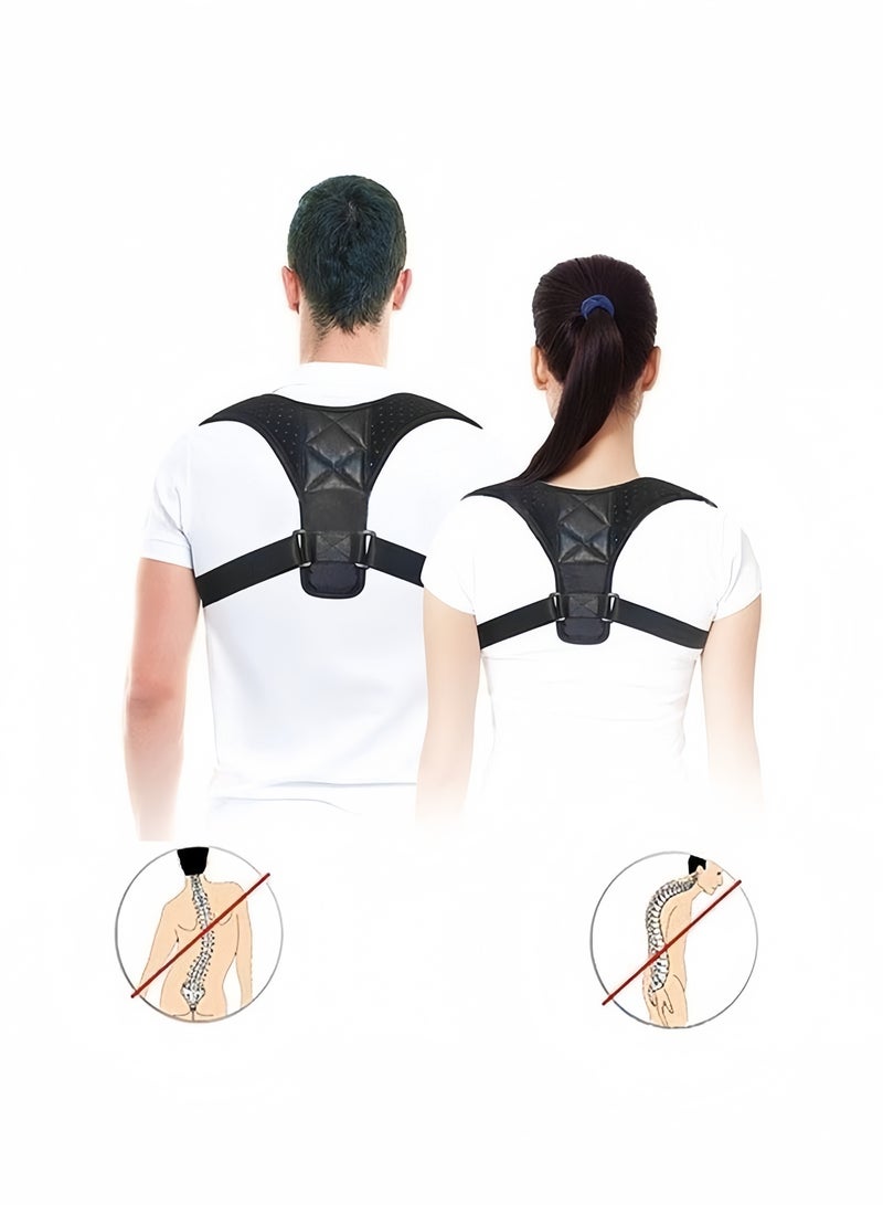 Adjustable Hunchback Prevention Straps, Breathable Invisible Posture Corrector Back Support Brace Belt for Women and Men-Pain Relief for Back and Shoulders - Image 1
