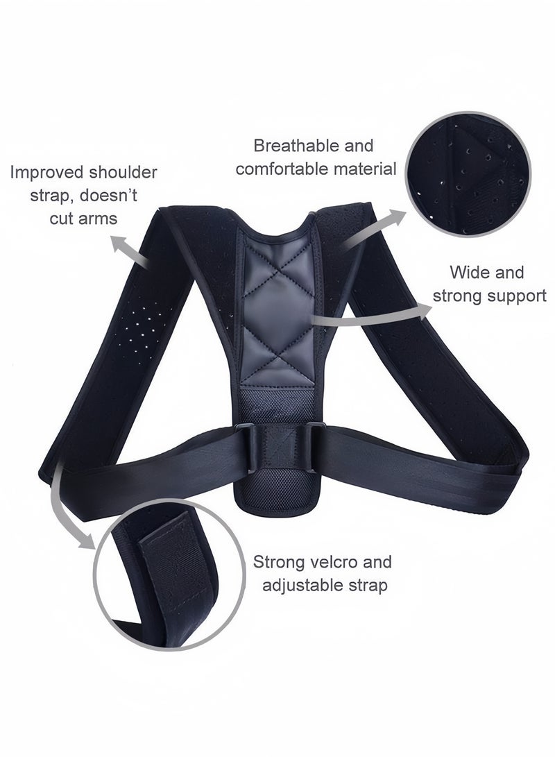 Adjustable Hunchback Prevention Straps, Breathable Invisible Posture Corrector Back Support Brace Belt for Women and Men-Pain Relief for Back and Shoulders - Image 4