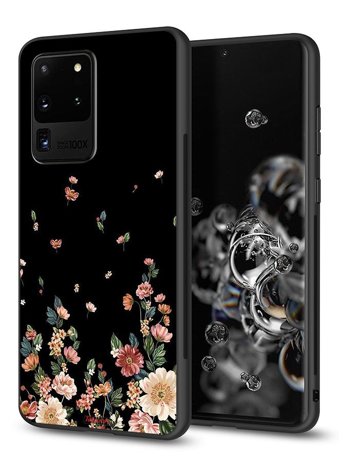 Tolwak Samsung Galaxy S20 Ultra Protective Case Cover Small Flowers In Bottom - Image 1