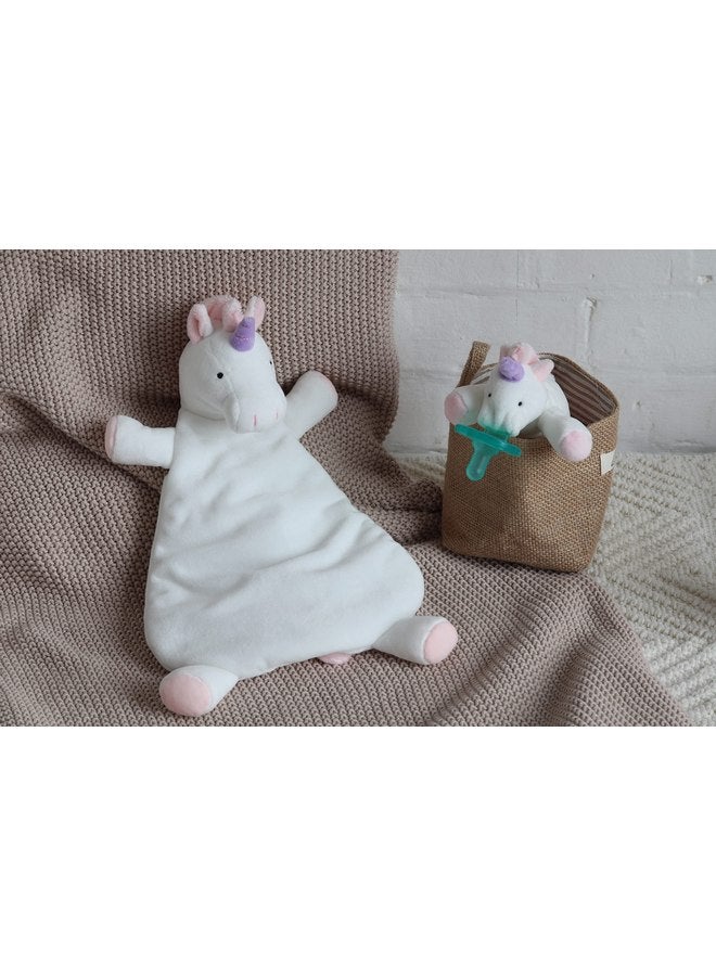 WubbaNub Baby White Unicorn Lovey - Image 5