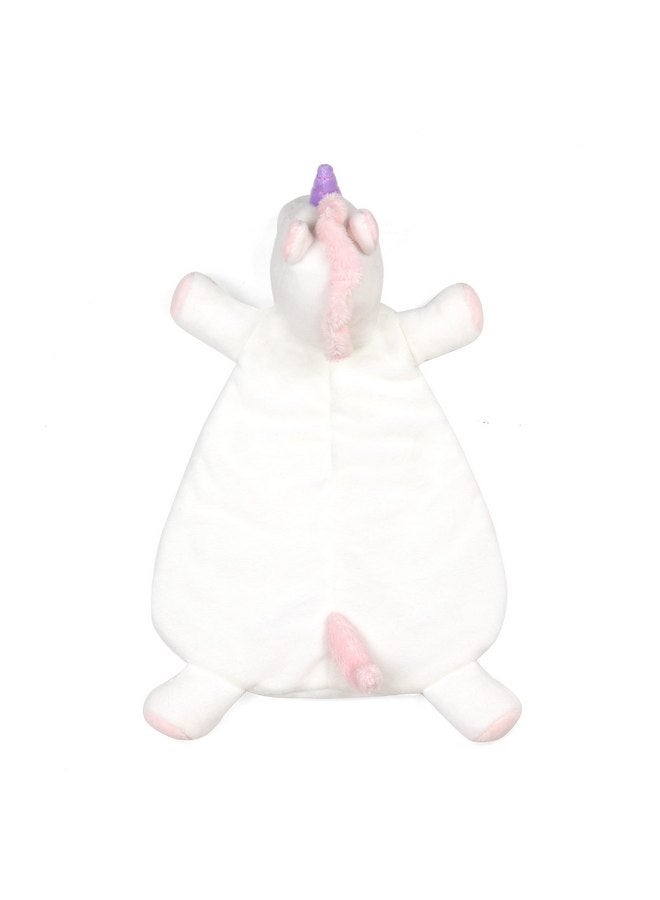 WubbaNub Baby White Unicorn Lovey - Image 2