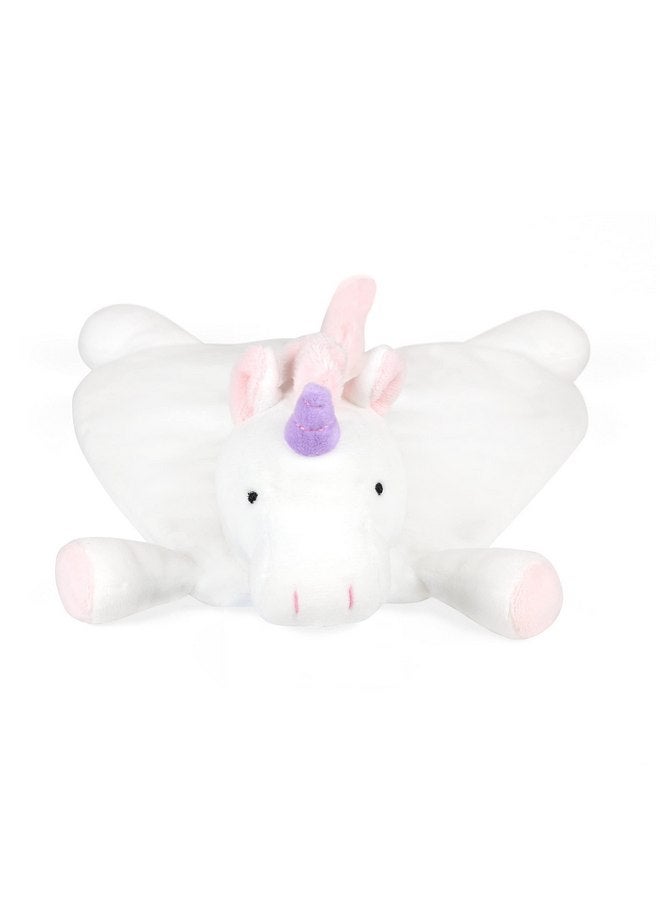 WubbaNub Baby White Unicorn Lovey - Image 3