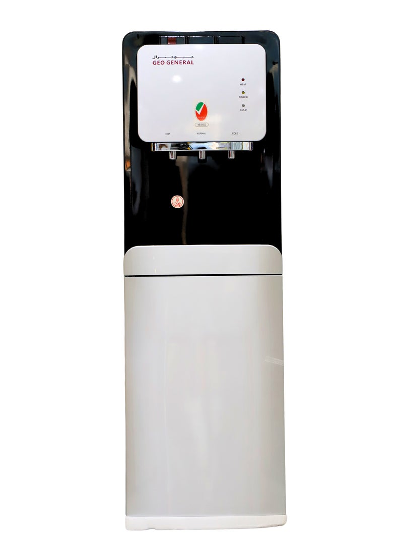 GEO GENERAL GSM-315LB Top Loading Water Dispenser, 3 Taps, Hot and Cold, 5L/h Hot, 2L/h Cold, 550W Heating, 90W Cooling, 640W Total, Black+Silver - Image 2