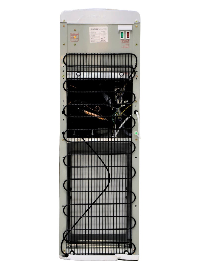 GEO GENERAL GSM-315LB Top Loading Water Dispenser, 3 Taps, Hot and Cold, 5L/h Hot, 2L/h Cold, 550W Heating, 90W Cooling, 640W Total, Black+Silver - Image 4