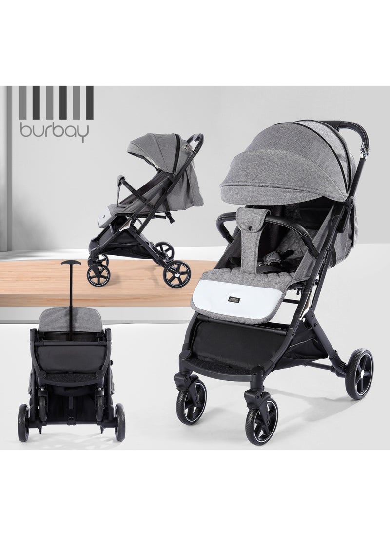 burbay Foldable Easy Travel Modern Baby Stroller X5 Suitable For Newborns  - Image 1