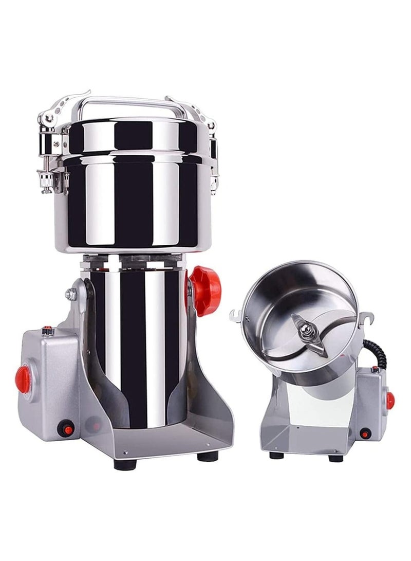 DubaiGallery High-Speed Electric Grain Grinder Mill Stainless Steel Powder Grinder Machine Commercial Grain Mill Spice Grinder Pulverizer for Dried Cereals Grains Spices Herbs - Image 4