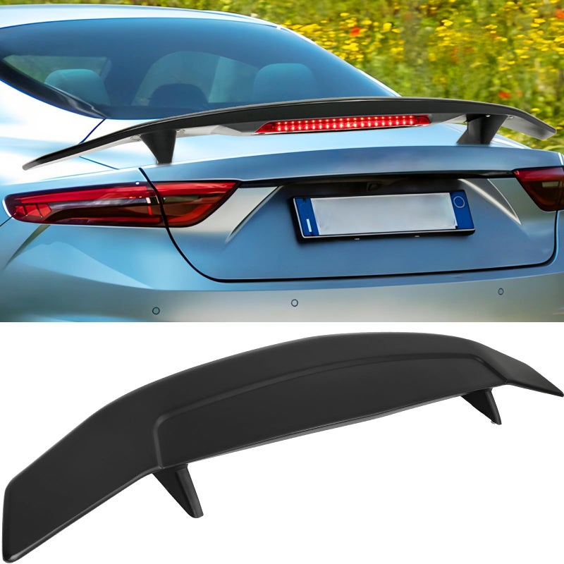 DREAMOTOR 52 Inch Universal Rear Spoiler with Brake Light Car Rear Trunk Spoiler Wing Spoiler Compatible with Chevy Corvette Camaro Mazda Nissan Toyota Honda Civic Ford Mustang lnfiniti Dodge Charger - Image 3