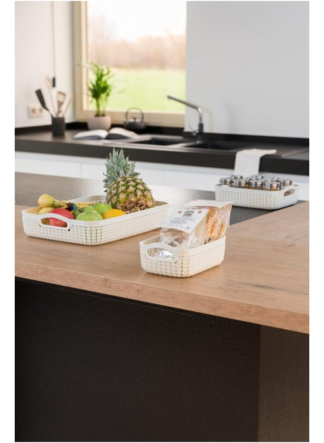 Curver - Curver 2.8 Liter Knit Basket Square - Image 1