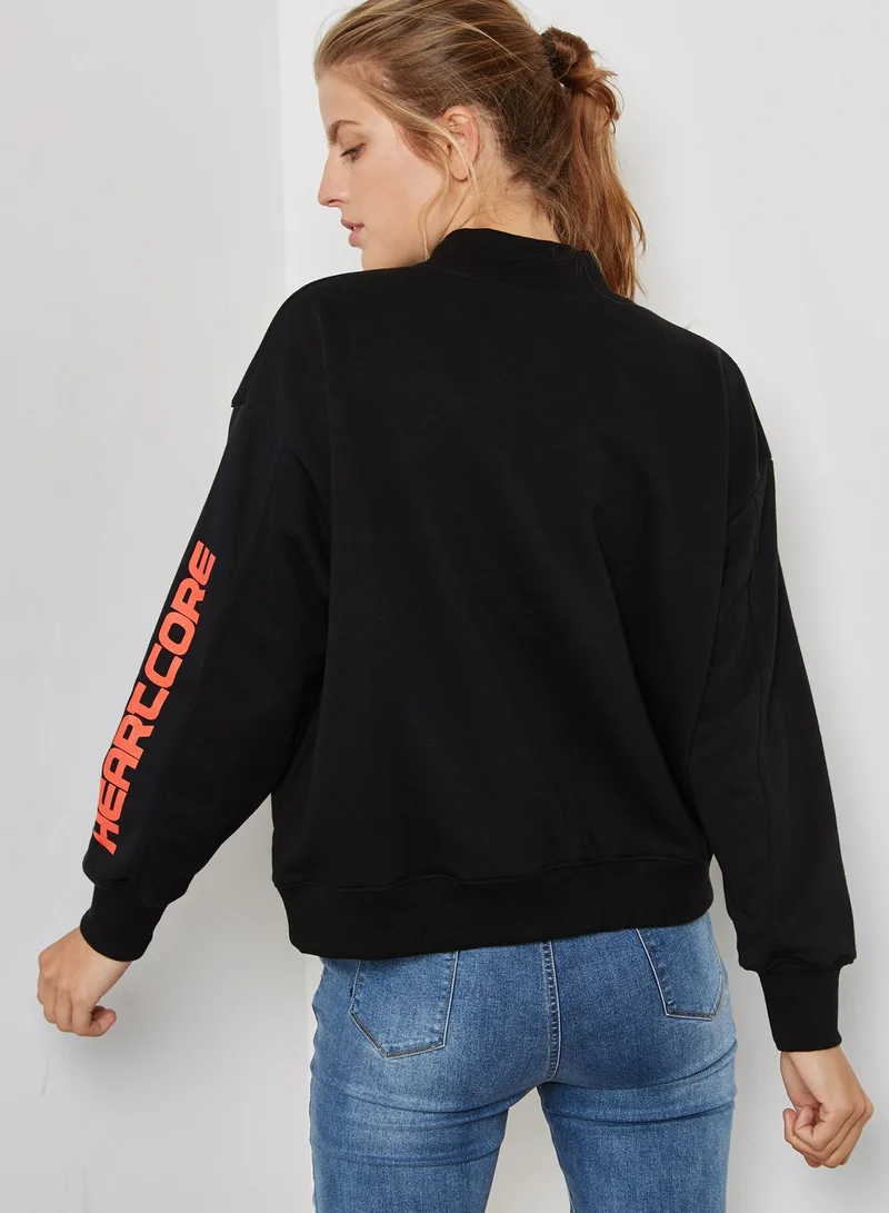 Local Heroes Heart Cut Out Sweatshirt