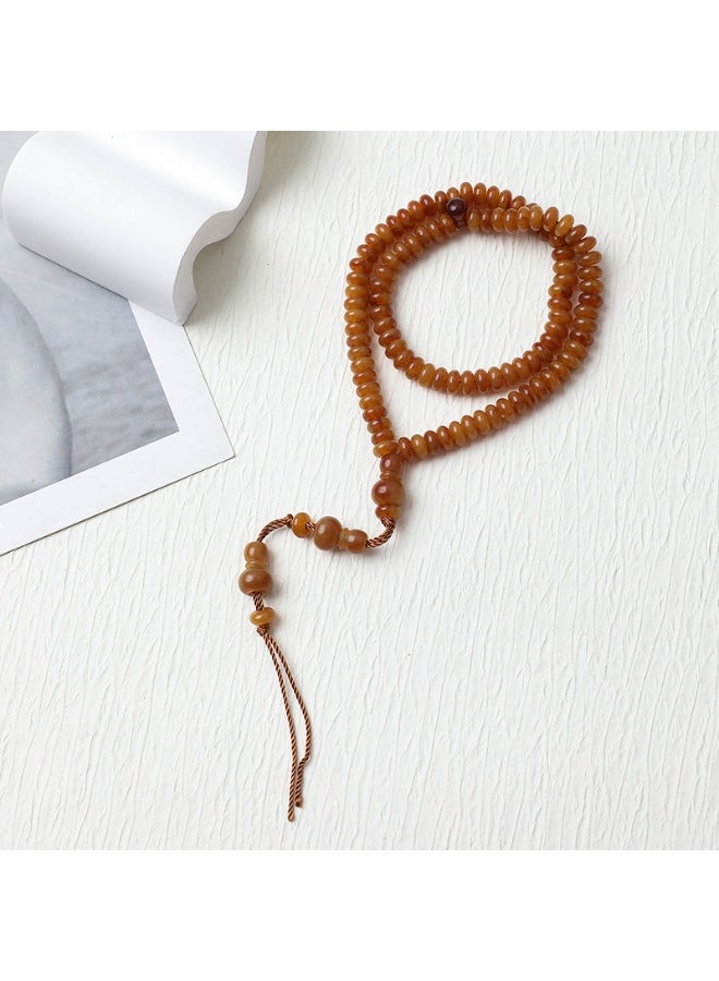 NIBEMINENT 99 Muslim Prayer Beads Khaki/7mm