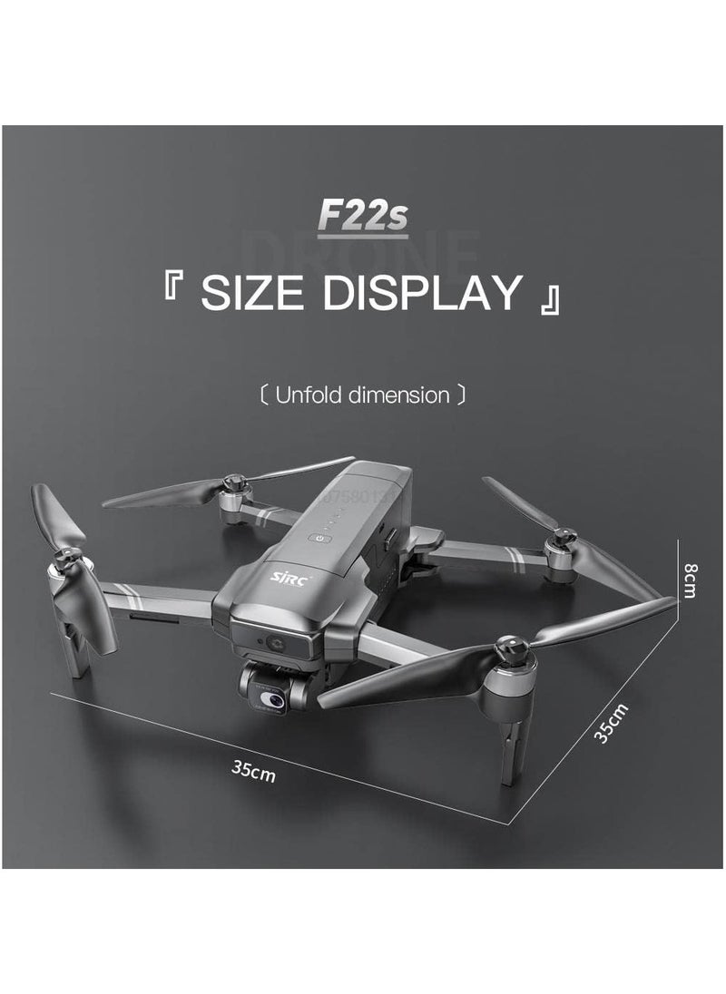 SJRC F22s 4K PRO Drone 4K Professional Real  Laser Obstacle Avoidance 3.5KM Distance Flight RC Quadcopter Drones