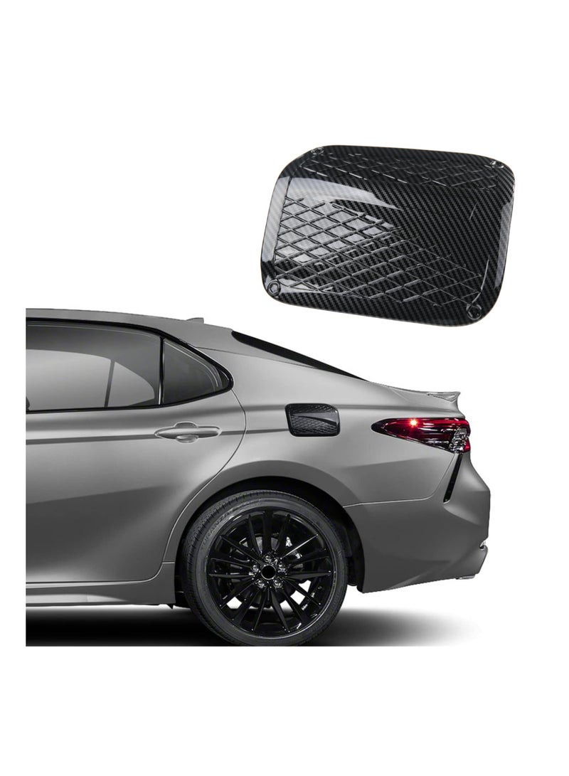 Carbon Fiber Grain Fuel Tank Cover for Toyota Camry 2018-2022 - Stylish Oil Gas Cap Exterior Decoration Trim Accessories - Image 1