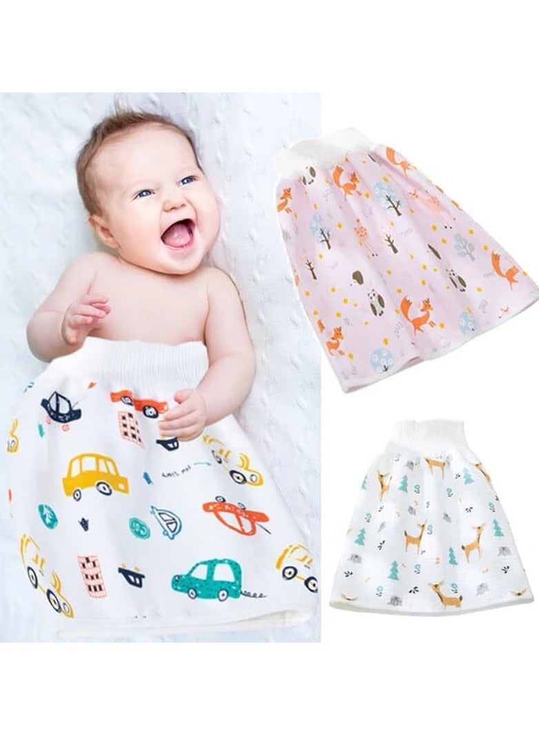 3 pcs Baby Diaper Skirt Waterproof and Leak-proof Diaper Training Pants Baby Child