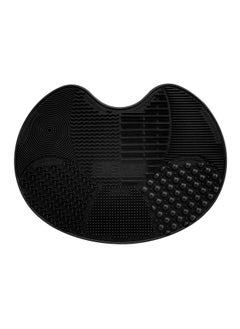 Sigma Beauty Sigma Beauty Makeup Brush Cleaner Mat - Sigma Spa Express Silicone Makeup Brush Cleaning Mat with Suction Cups for Cleaning Makeup Brushes, Compact Design Fit for Any Travel Makeup Kit (Black)  - Image 1