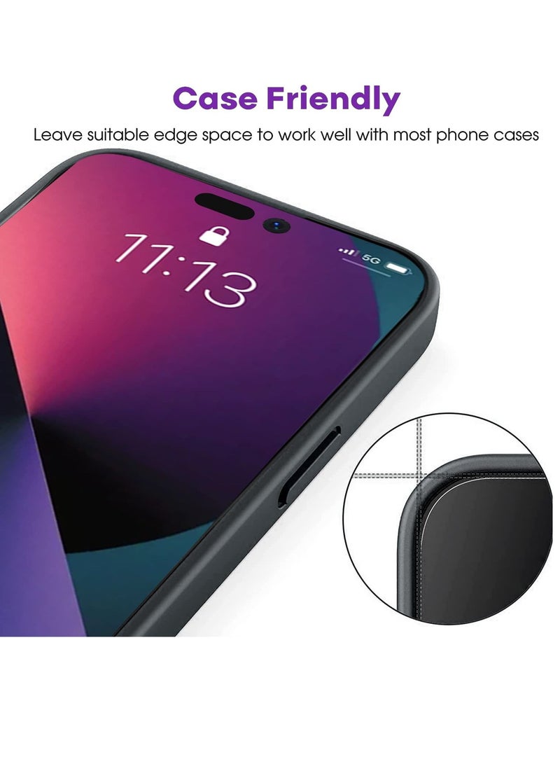 BORTONY iPhone 14 Pro Max 9H Hardness Tempered Glass Screen Protector Bubble Free Ultra HD Case Friendly Full Coverage For Apple iPhone 14 Pro Max 6.7" 2 Pack - Image 2